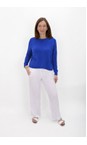 Amazing Woman Blusa Blue Jodie Blusa Blue Front Pocket Supersoft Knit Jumper  