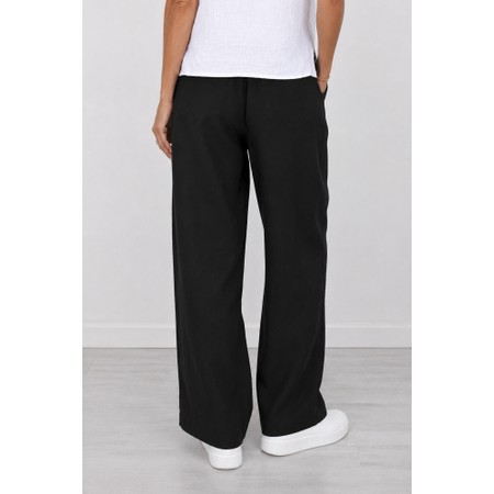 Amazing Woman Orla Black Long Linen Trouser - Black