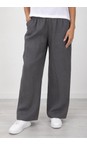 Amazing Woman Charcoal Orla Long Charcoal Linen Trouser  