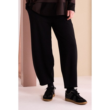 Naya Naya Black Balloon Pleat Trouser - Black