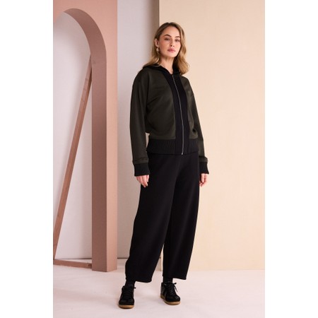 Naya Naya Black Balloon Pleat Trouser - Black