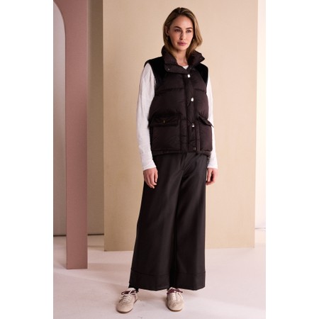 Naya Naya Leatherette Wide Leg Trouser - Multicoloured