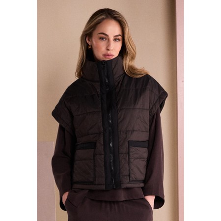 Naya Naya Padded Contrast Gilet - Multicoloured