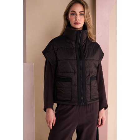 Naya Naya Padded Contrast Gilet - Multicoloured