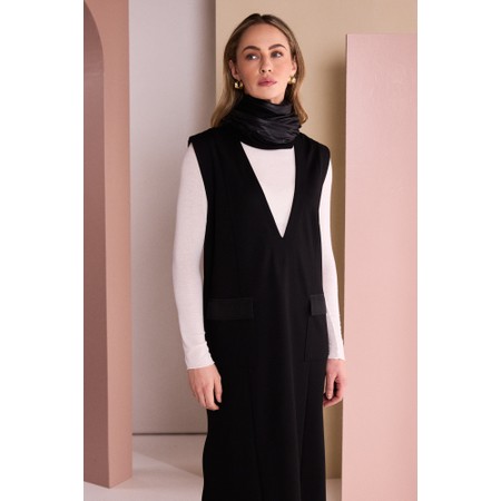 Naya Naya Pinafore Pocket Detail Dress - Black