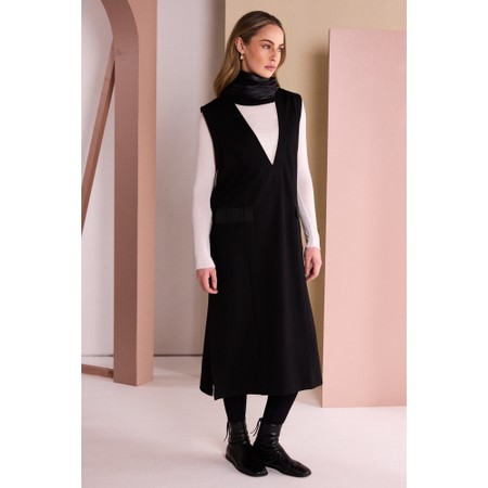 Naya Naya Pinafore Pocket Detail Dress - Black