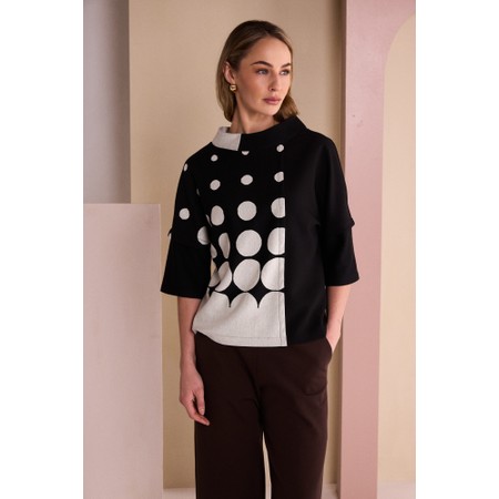 Naya Naya Spot Border Print Top - Multicoloured