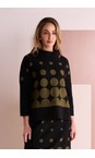 Naya Black / Avocado Naya Avocado Spot Border Print Top  