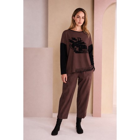 Naya Naya Choko Tab Hem Drawstring Trouser - Multicoloured