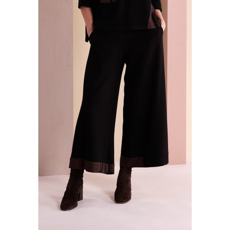 Naya Naya Print Wide Leg Trouser - Black