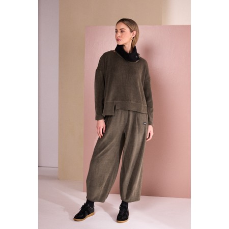 Naya Naya Army Soft Cord Trouser - Green