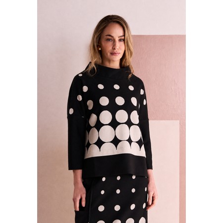 Naya Naya Stone Spot Border Print Top - Multicoloured