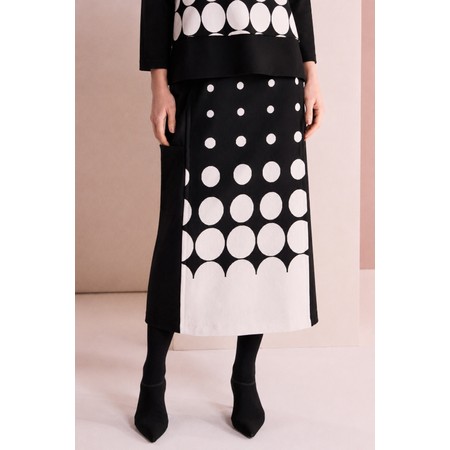 Naya Naya Stone Spot Border Print Skirt - Multicoloured