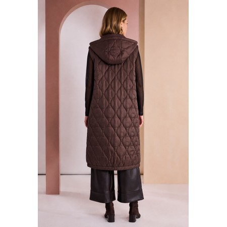 Naya Naya Choko Long Quilted Gilet - Multicoloured