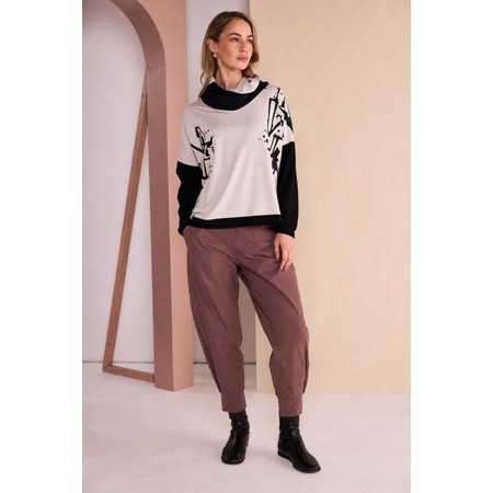 Naya Naya Choko Cuff Hem Travel Jersey Trouser - Multicoloured