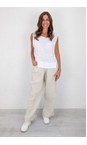 Amazing Woman Natural Orla Natural Long Linen Trouser  