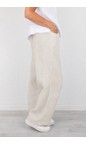 Amazing Woman Natural Orla Natural Long Linen Trouser  