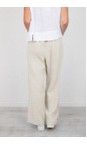 Amazing Woman Natural Orla Natural Long Linen Trouser  