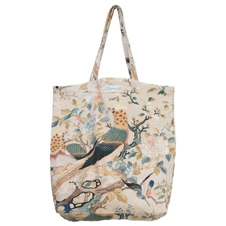 One Hundred Stars Hummingbird Nude Organic Cotton Canvas Bag - Pink