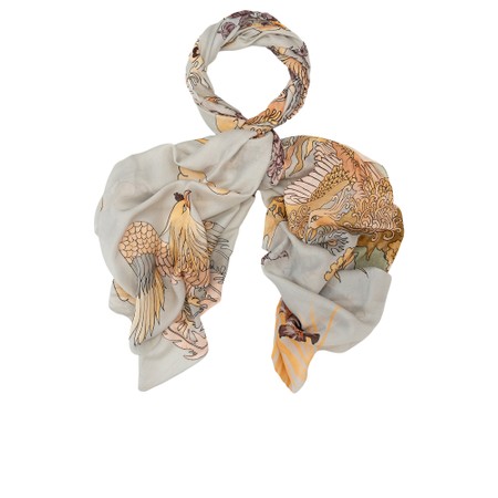 One Hundred Stars Phoenix Grey Scarf - Grey