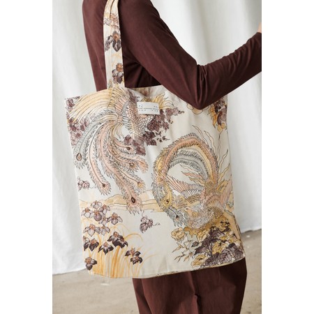 One Hundred Stars Phoenix Grey Organic Cotton Canvas Bag - Grey