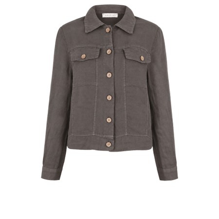 Amazing Woman Kara Lightweight Linen Western Jacket - Beige