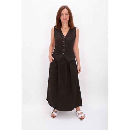 Amazing Woman Kitty Choko Linen Waistcoat - Multicoloured