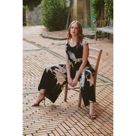 One Hundred Stars Stork Black Jumpsuit - Multicoloured