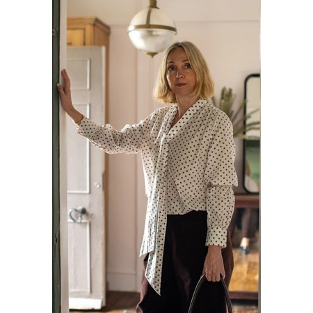 Chalk Michelle Tobacco Spot Shirt - Brown