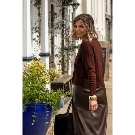 Chalk Andrea Chocolate Cardigan - Brown