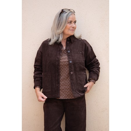 Chalk Lennie Chocolate Cord Jacket - Brown