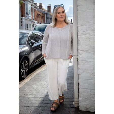 Naya Naya Loopy Knit Top - Metallic