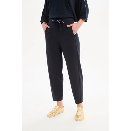 Tirelli Barrel Leg Navy Lounge Pant - Blue