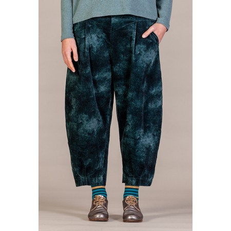 Mama B Bianco PR Atlantic Velvet Print Trouser - Blue
