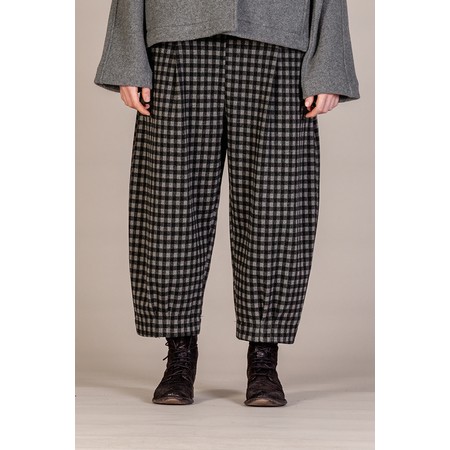 Mama B Bianco JQ Grigio Check Jacquard Trouser - Grey
