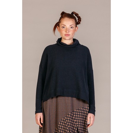 Mama B Moyet Notte Plain Fleece Jumper - Blue