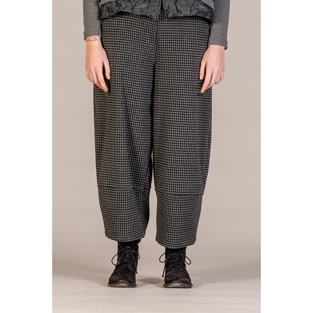Mama B Rima Easyfit Check Balloon Trouser - Grey