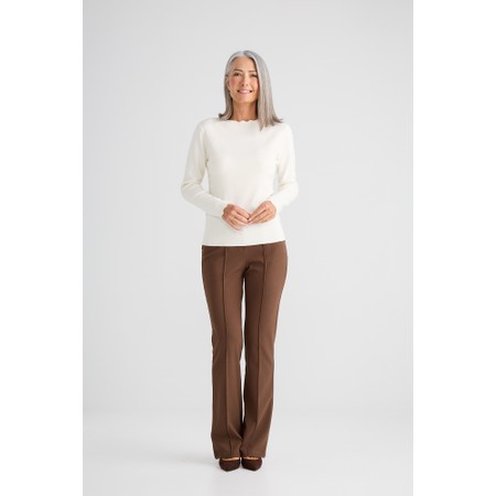 Brave & True Jaden Cream Knit Top - Off-White