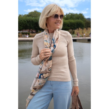 Chalk Nancy Oatmeal Top - Beige
