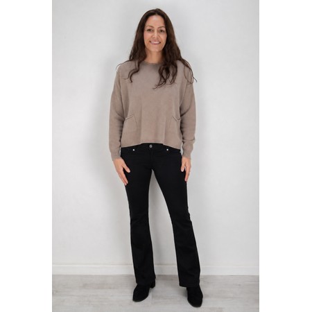 Robell Joella Black Stretch Flare Jean - Black