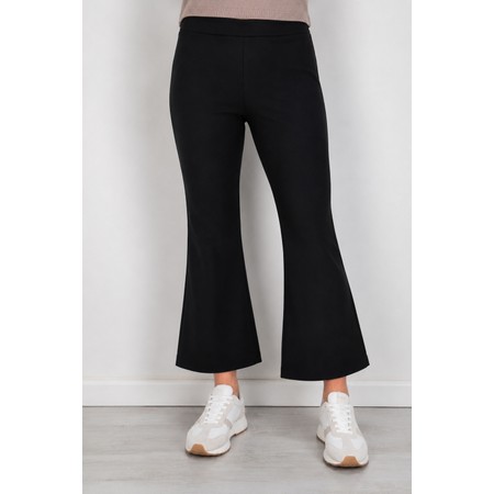 Robell Joella 09 Black Stretch Suede Trouser - Black
