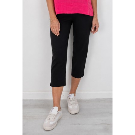 Robell Marie 07 Black Cropped Trouser - Black