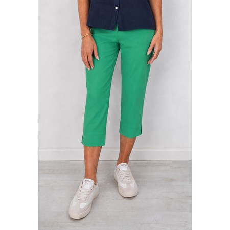 Robell Marie 07 Emerald Cropped Trouser - Green