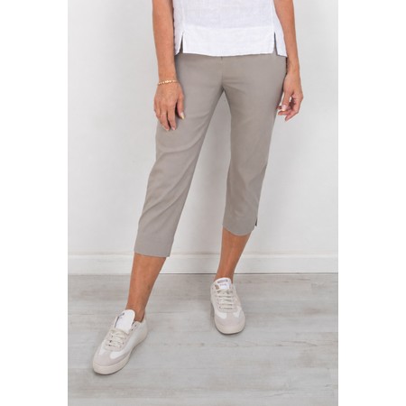 Robell Marie 07 Light Taupe Cropped Trouser - Beige