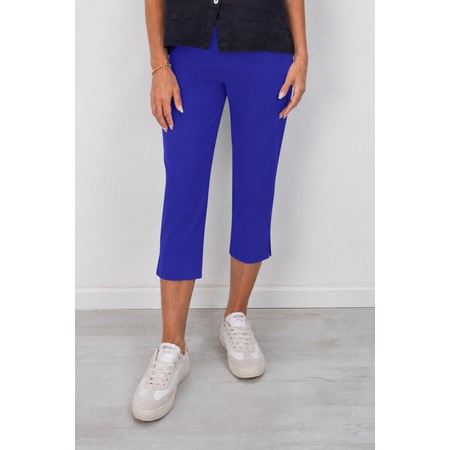 Robell Marie 07 Royal Blue Cropped Trouser - Blue