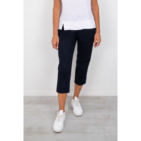 Robell Marie 07 Navy Powerstretch Cropped Jean - Blue