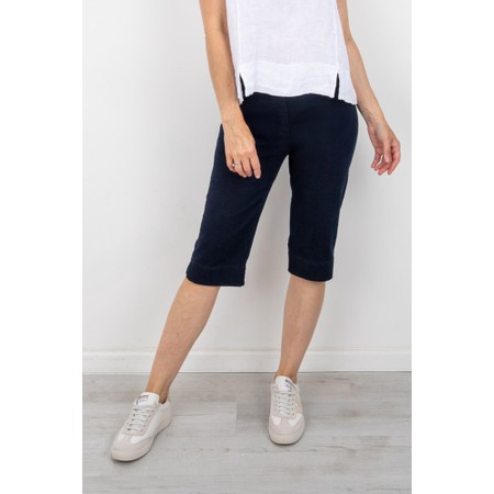 Robell Bella 05 Navy Power Denim Shorts - Blue