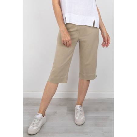 Robell Bella 05 Sand Power Denim Shorts - Beige