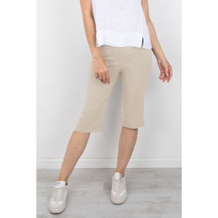 Robell Bella 05 Beige Slimfit Short - Brown