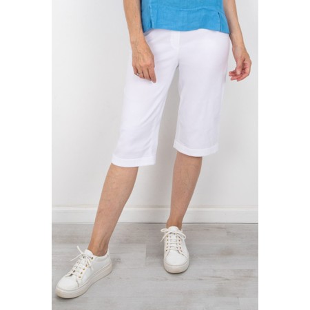 Robell Bella 05 White Slimfit Short - White